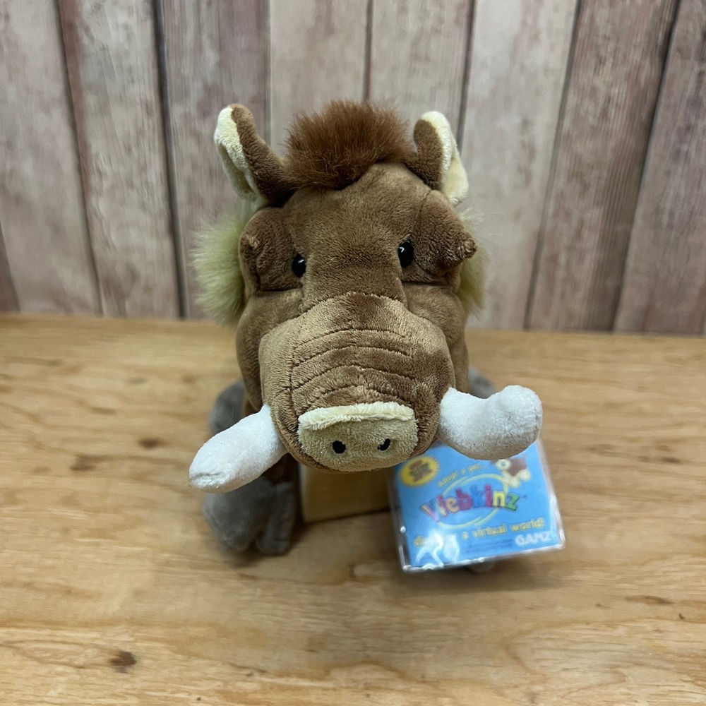 Ganz Webkinz Warthog Plush HM446 Stuffed Animal With Sealed Unused Code Tag